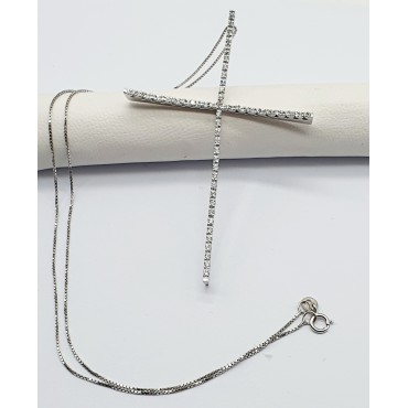 COLLANA ORO BIANCO 18K 750...