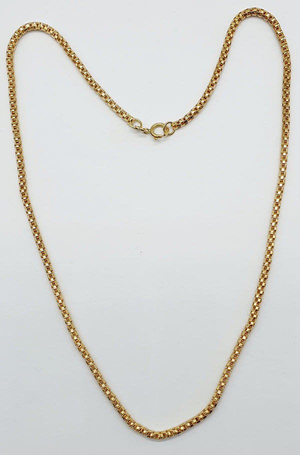 COLLANA ORO GIALLO 18K 750 CODA DI ROSPO GR.9,58 CM. 45
