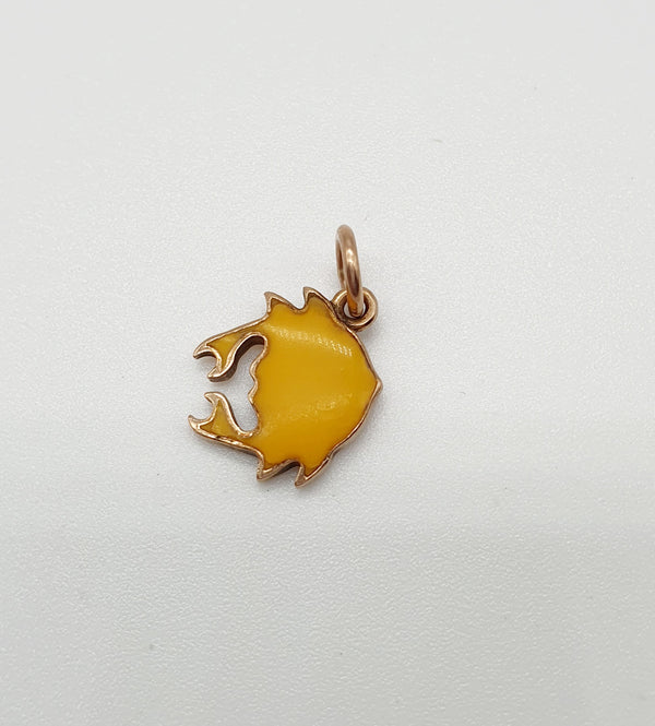 CIONDOLO "DODO" ORO 9K GRANCHIO SMALTATO GR.0,96