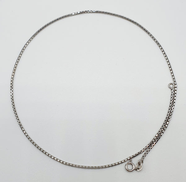 COLLANA ORO BIANCO 18K 750 VENEZIANA GR.6,65 CM.40