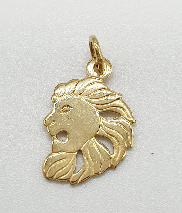 CIONDOLO ORO GIALLO 18K 750 LEONE GR.1,51