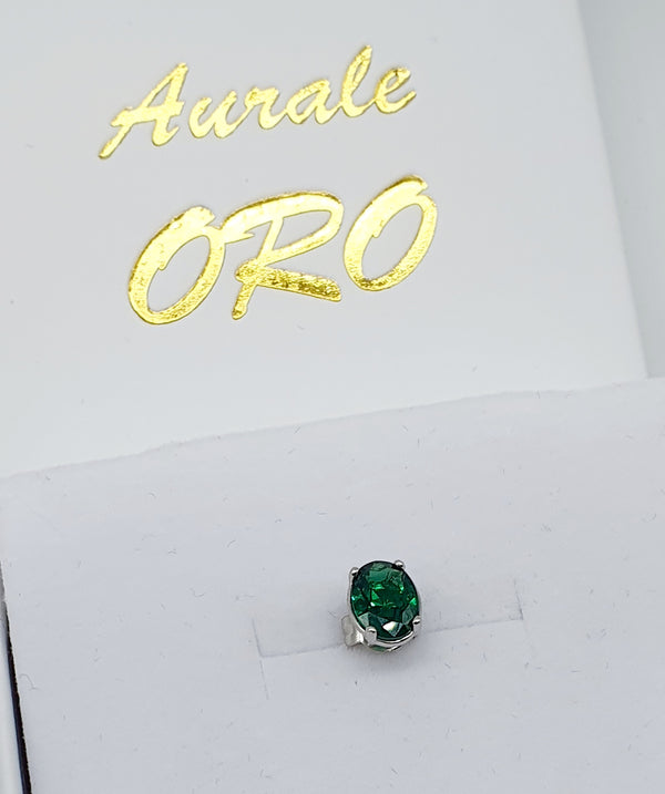 MONO ORECCHINO VERDE BOTTIGLIA BROSWAY ARGENTO 925