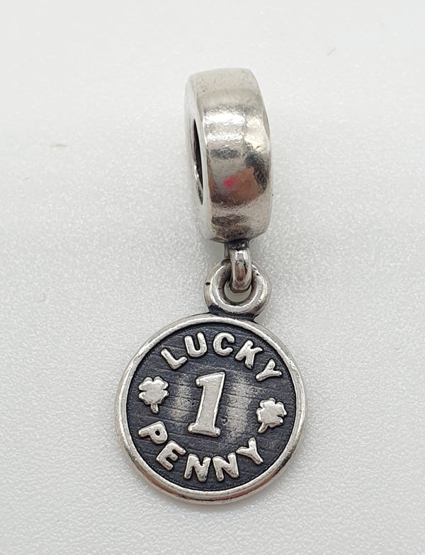 CIONDOLO "PANDORA" ARGENTO 925 MONETA 1 PENNY GR.4,67