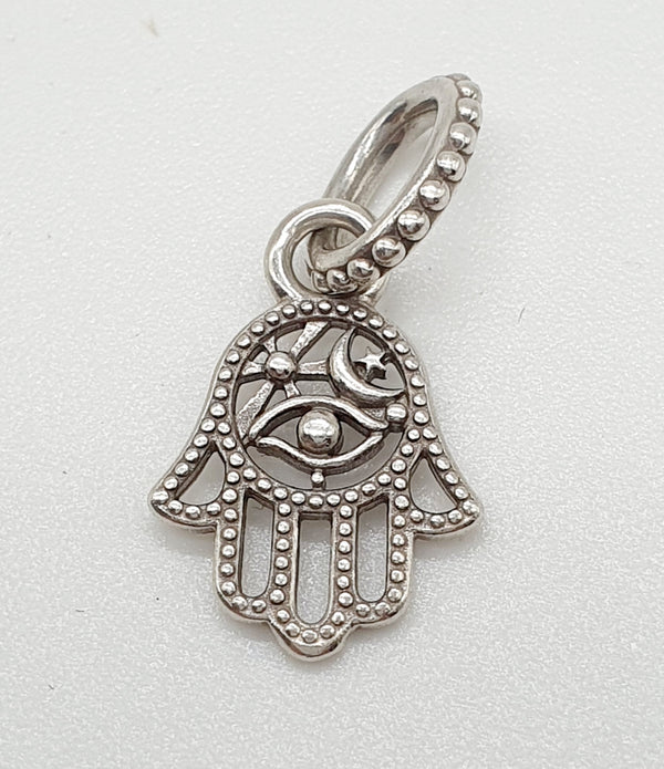 CIONDOLO "PANDORA" ARGENTO 925 MANO DI FATIMA GR.4,67