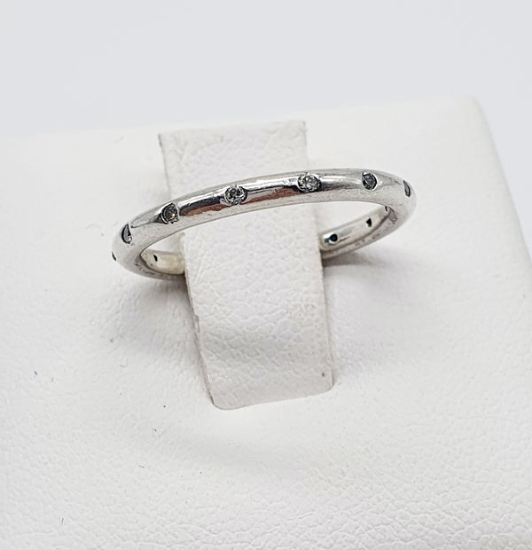 ANELLO "PANDORA" ARGENTO 925 CON PICCOLI ZIRCONI GR.4,67