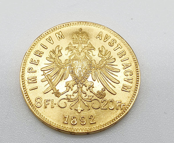 MEDAGLIA MARENGO AUSTRIACO ORO GIALLO 20K GR.6,45 DIAM.21