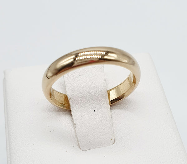 FEDE MEDIA DIMENSIONE ORO GIALLO 18K 750 GR.5,90 LARGHEZZA  3MM