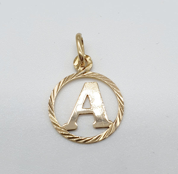 CIONDOLO ORO GIALLO 18K 750 LETTERA "A" GR.1,7