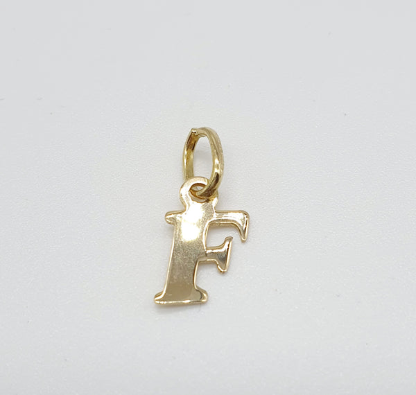 CIONDOLO ORO GIALLO 18K 750 LETTERA "F" GR.1,16