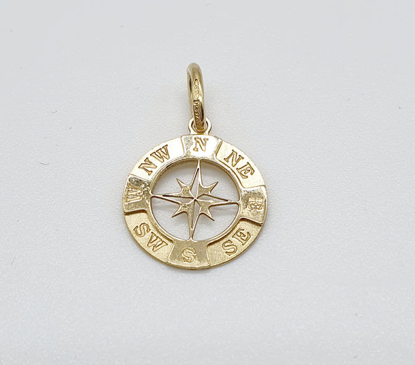 CIONDOLO ROSA DEI VENTI ORO GIALLO 18K 750 GR. 1,5 H.1,8 CM LARGH.1,8 CM