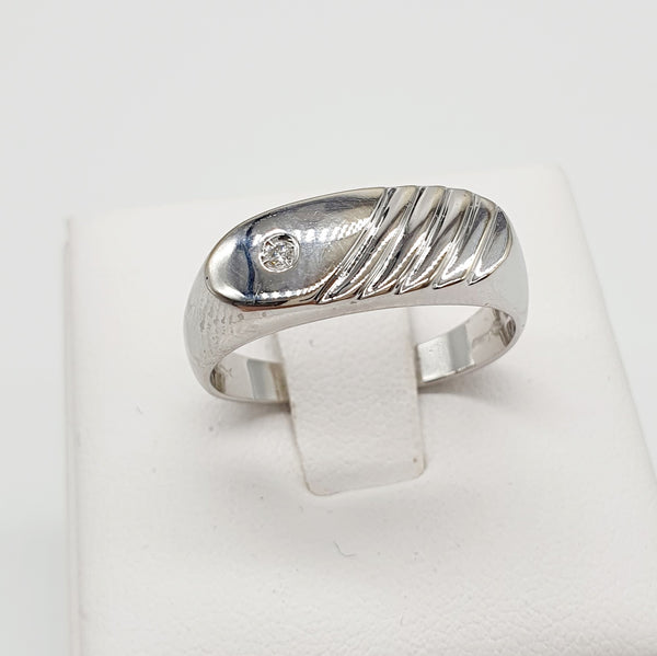 ANELLO ORO BIANCO 18K 750 GR.6,40