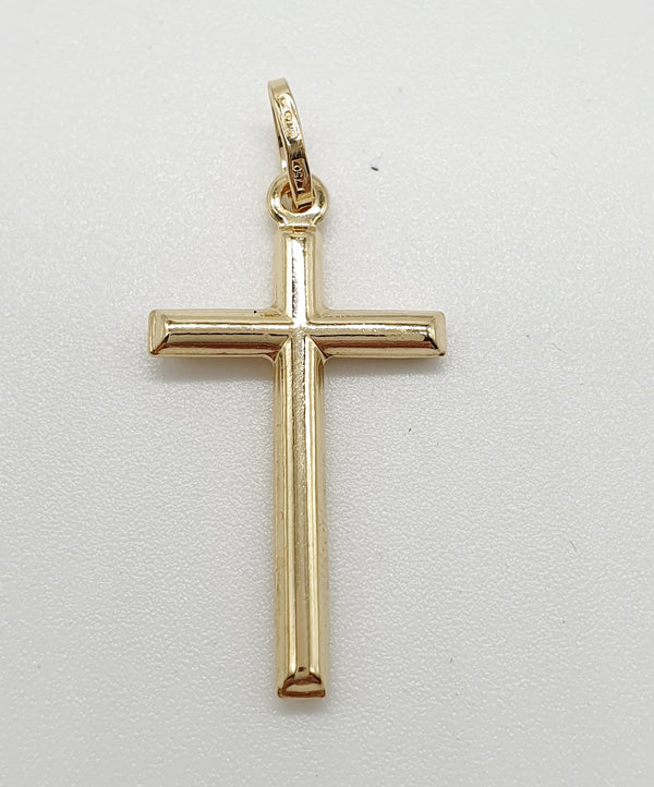 CIONDOLO ORO GIALLO 18K 750 CROCE SEMPLICE GR.1,13