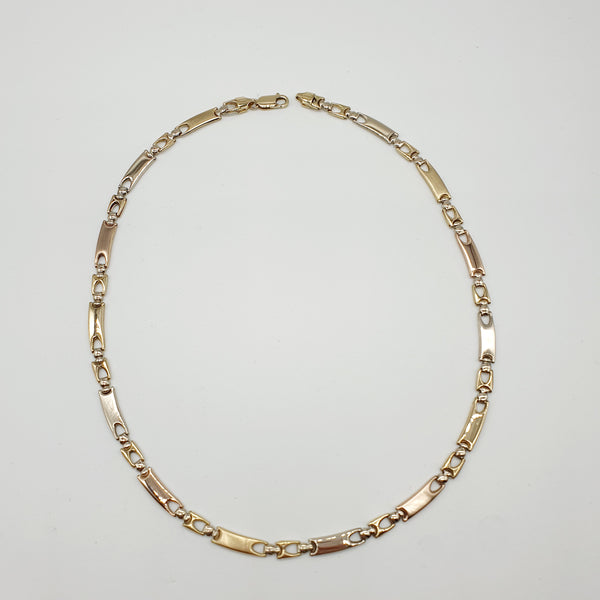 COLLANA UOMO ORO GIALLO 18K 750 SEMIRIGIDA GR.21,29