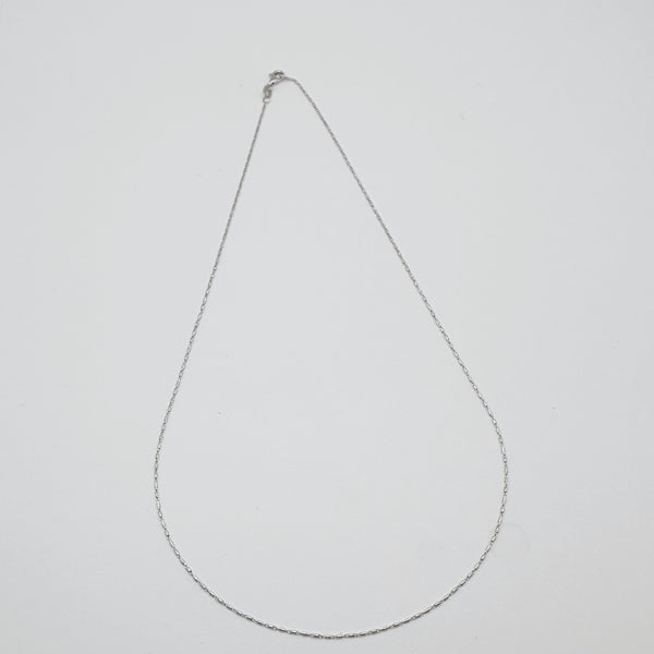 COLLANA ORO BIANCO 14K GR.2,62 CM.45